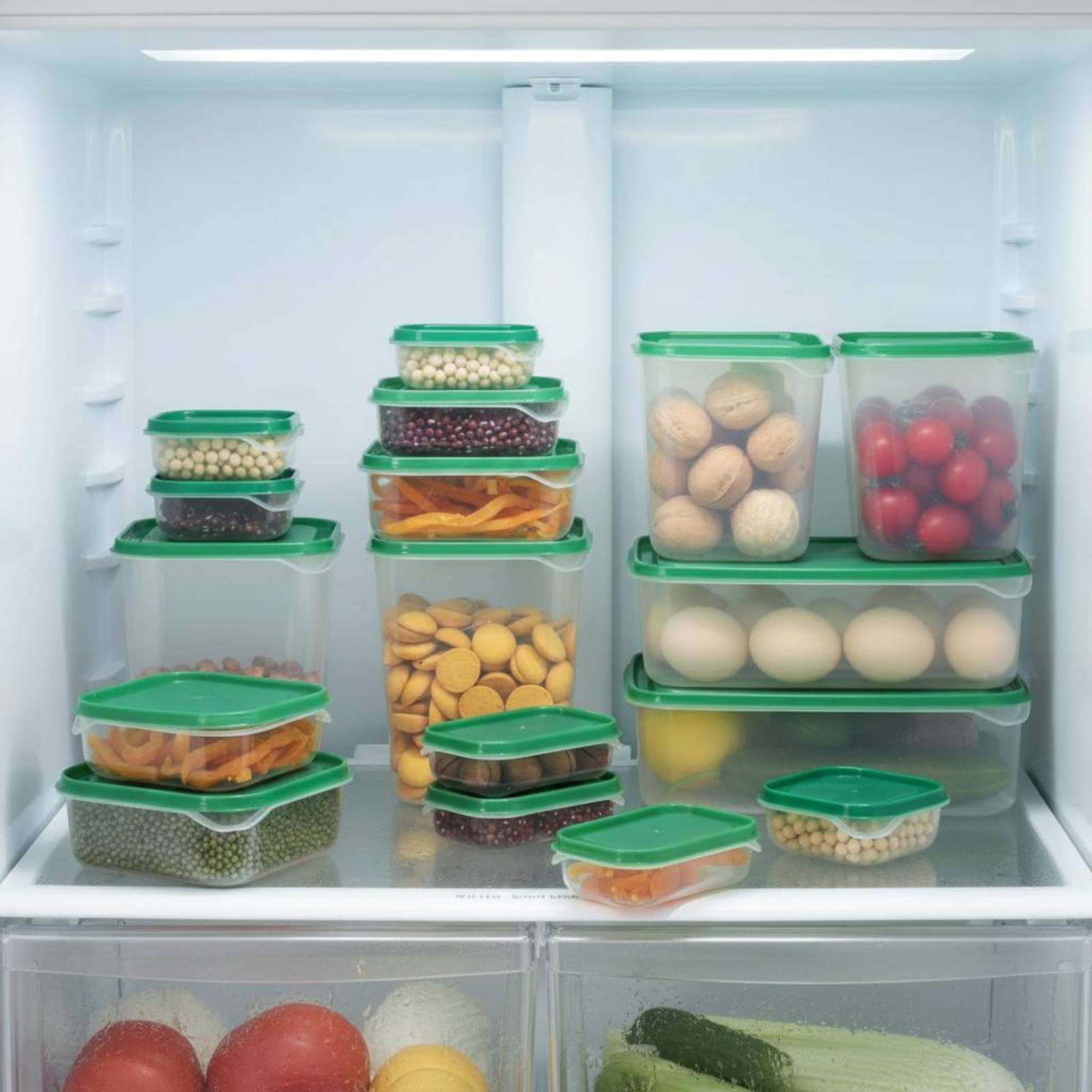 Food Storage Containers - 17 Buah Set Kotak Penyimpanan Kulkas