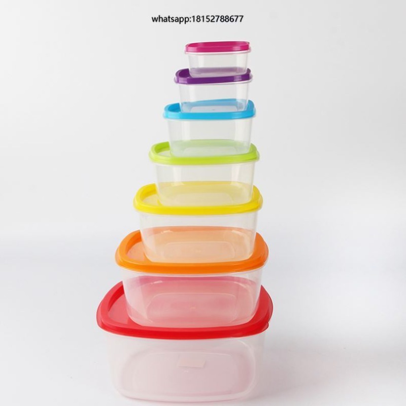 Food Storage Containers - Rainbow 7pcs Wadah Makanan Plastik Wadah