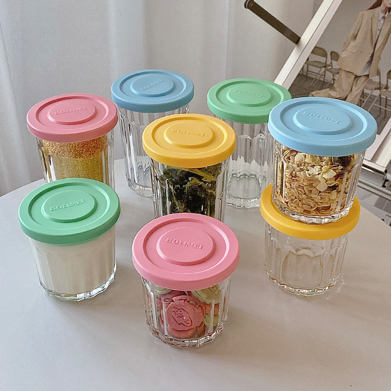Food Storage Glass Jar - Kotak Penyimpanan Tangki Tertutup Kaca Penutup