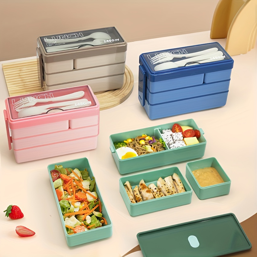 Food Storage Made Easy - Kotak makan siang Bento 1450ML kapasitas