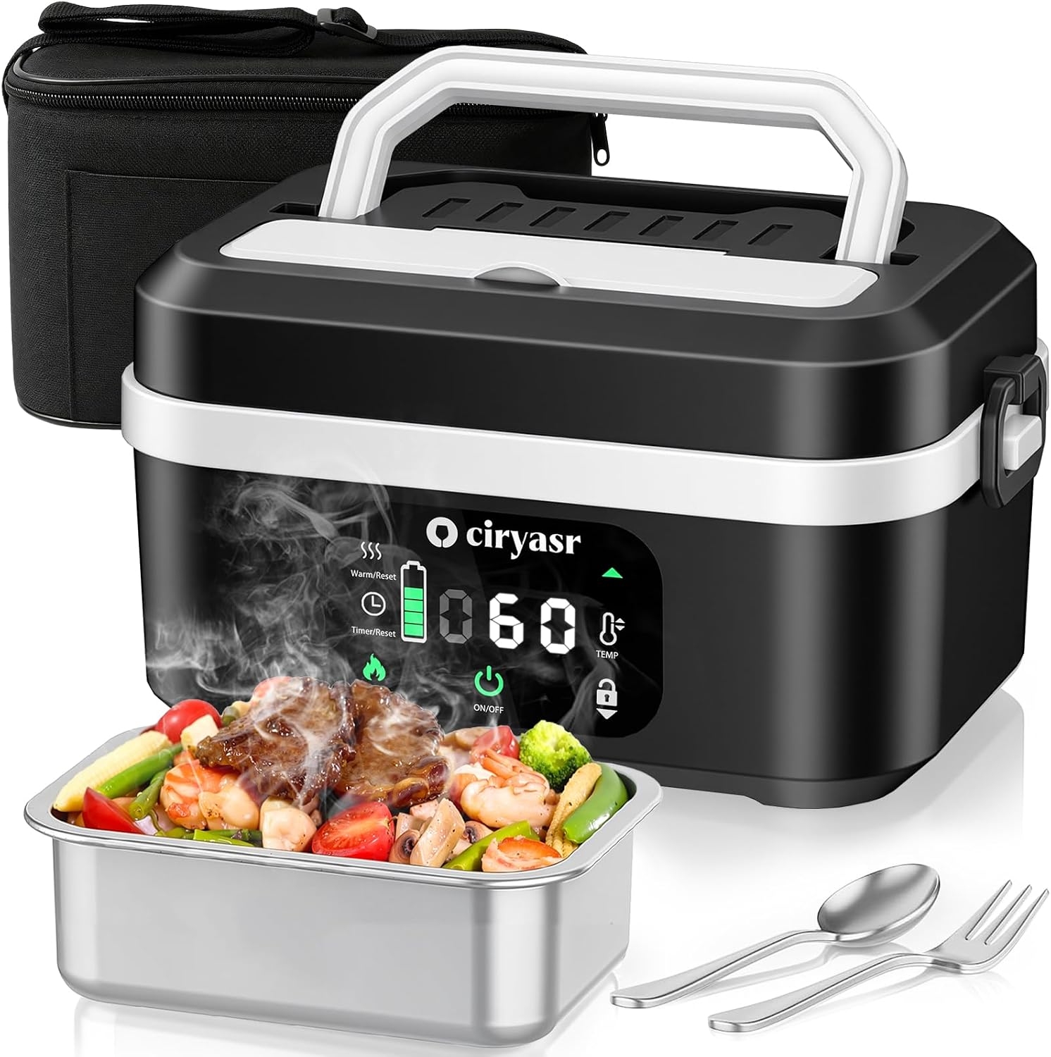 Food Storage Warmer - Kotak Makan Listrik yang Kuat, Kapasitas