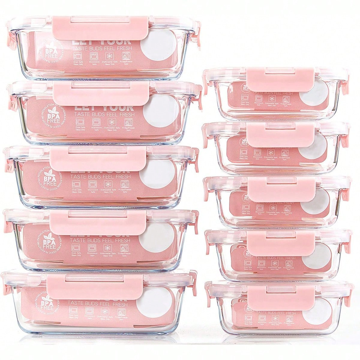Food Storage Glass Jar - 10 Wadah Makanan Kaca, Wadah Penyimpanan