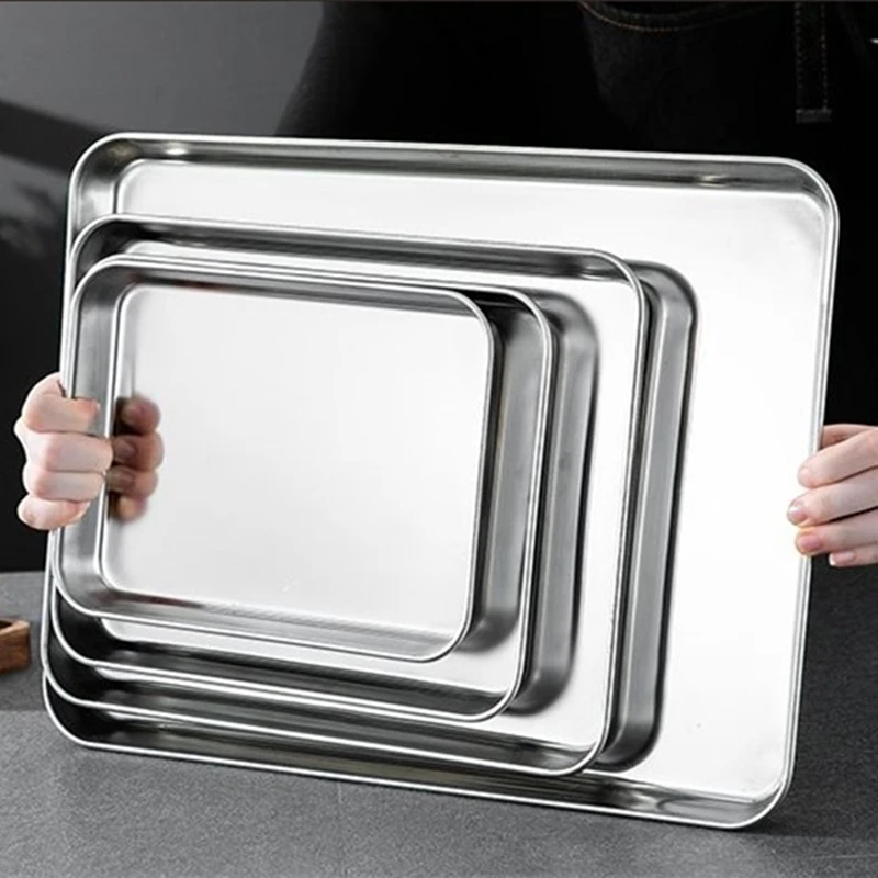 Food Storage In Restaurant - Nampan Penyajian Makanan Persegi Panjang dari