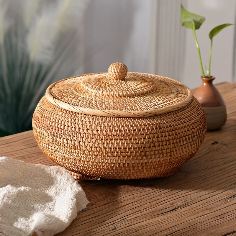 Food Storage Made Easy - Kotak Penyimpanan Rotan Tenun Tangan dengan