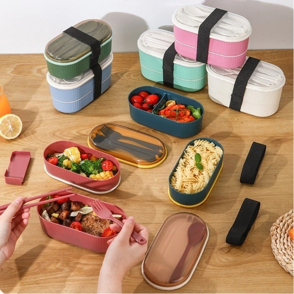 Kotak Makan Siang Portabel Dua - Food Storage Made Easy ulasan dan harga