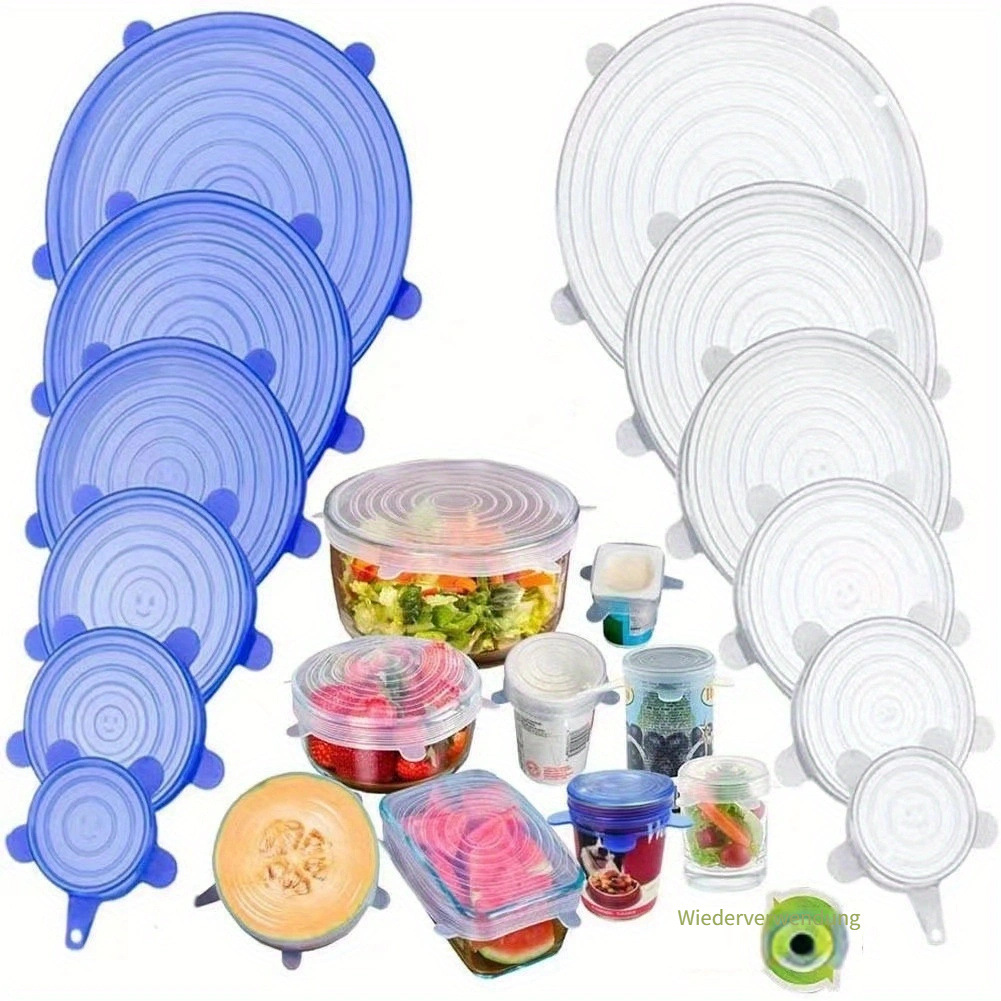 6 buah Tutup Silikon Elastis y - Silicone Stretch Lid ulasan dan harga