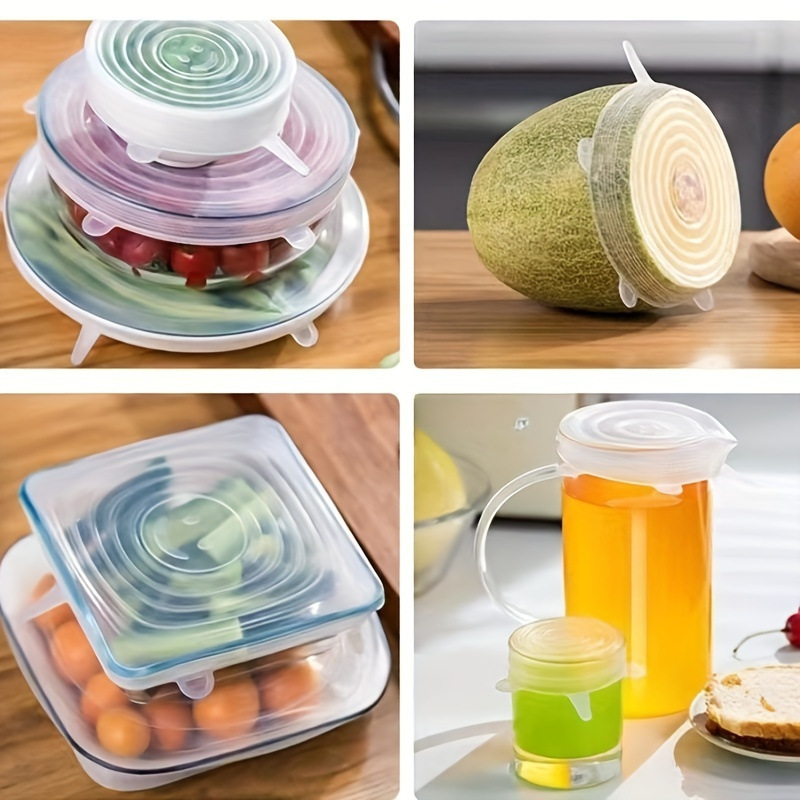 6 buah Tutup Silikon Elastis y - Silicone Stretch Lid ulasan dan harga