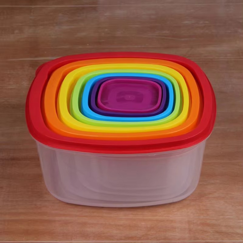 Rainbow 7pcs Wadah Makanan Pla - Food Storage Containers ulasan dan harga