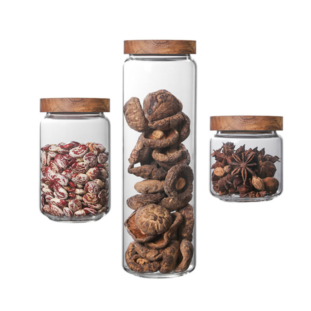 1Pcs Wadah Penyimpanan Biji-bi - Food Storage Glass Jar ulasan dan harga