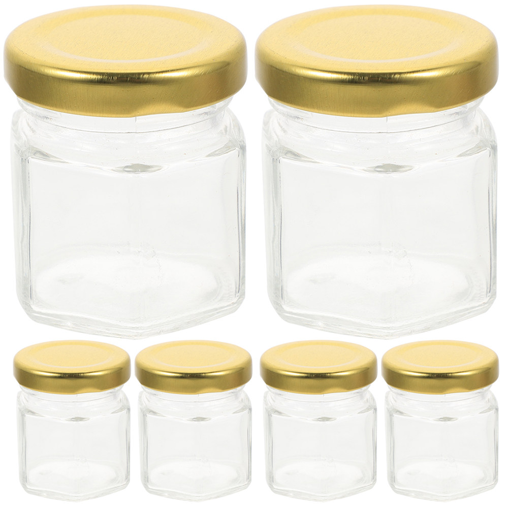 6 Buah Stoples Kaca Bentuk Hek - Food Storage Glass Jar ulasan dan harga