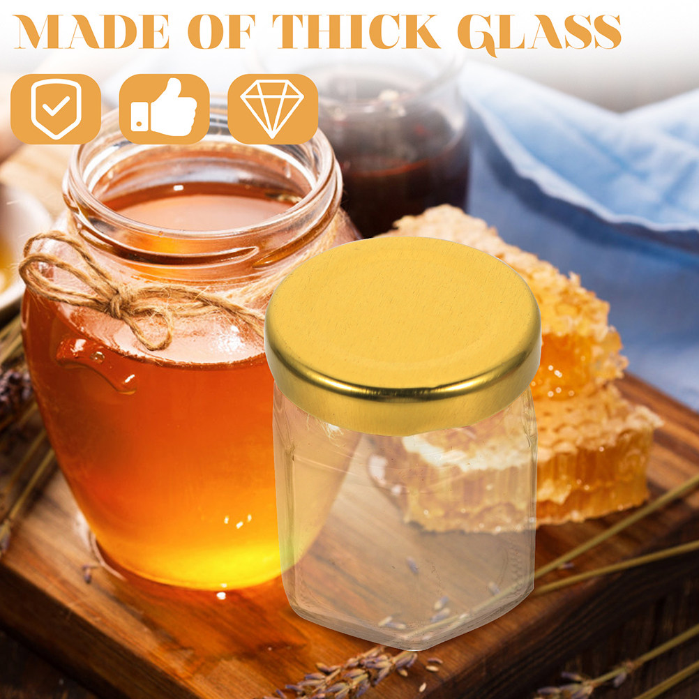 6 Buah Stoples Kaca Bentuk Hek - Food Storage Glass Jar ulasan dan harga