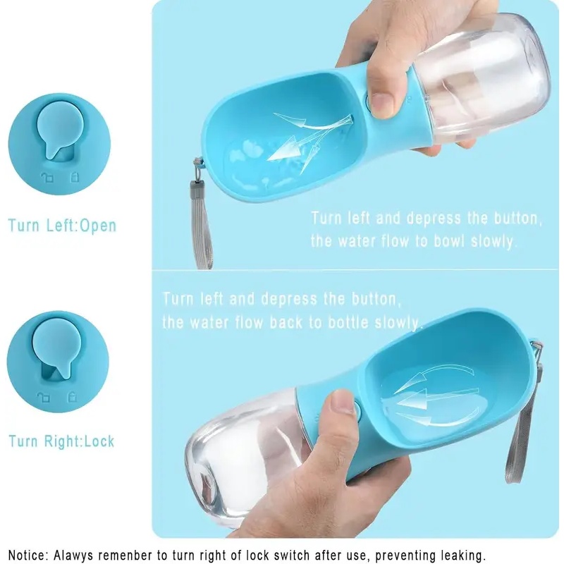 Botol Air Anjing dengan Wadah  - Food Storage Necessities ulasan dan harga
