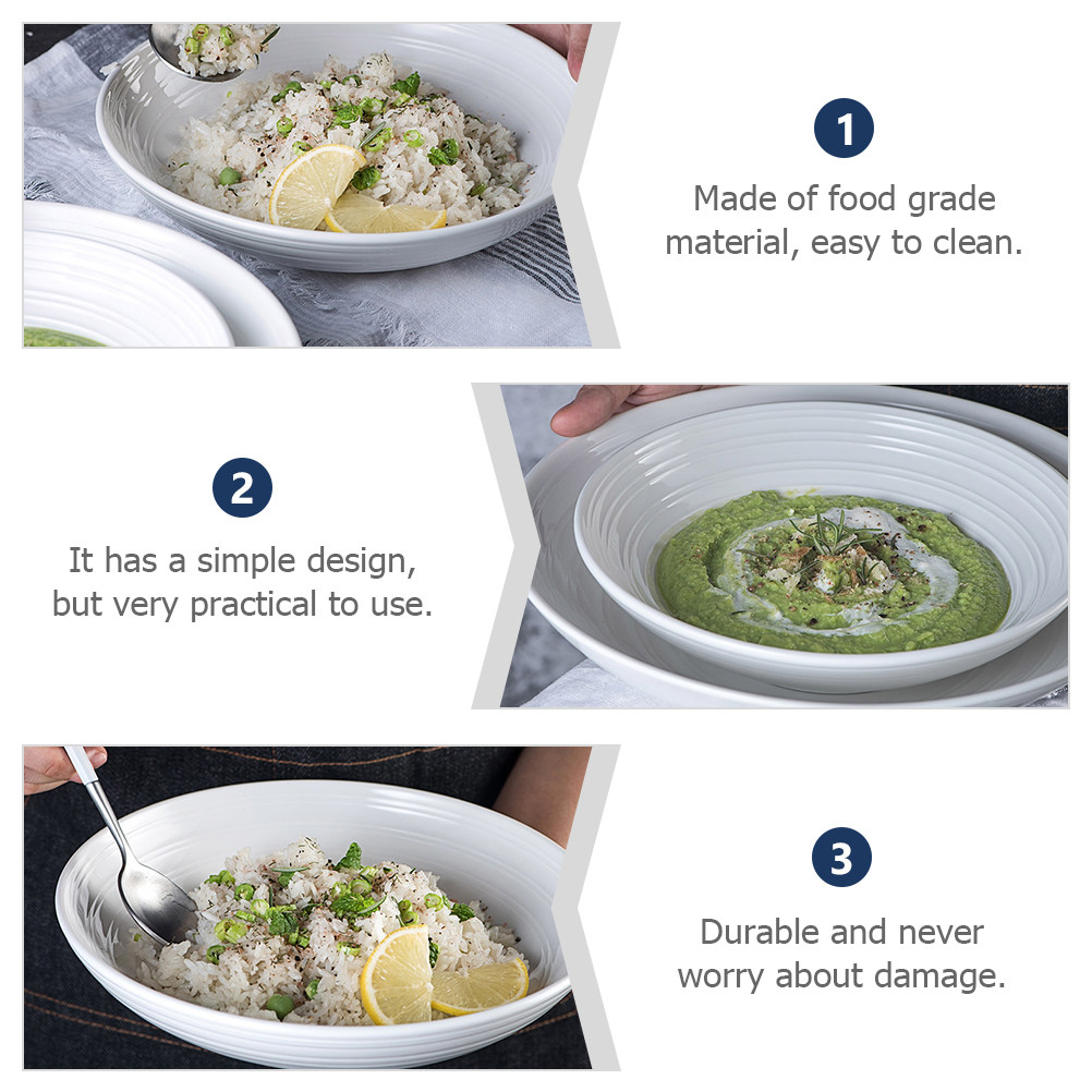 Piring Makan Keramik Bulat, Na - Food Storage In Restaurant ulasan dan harga
