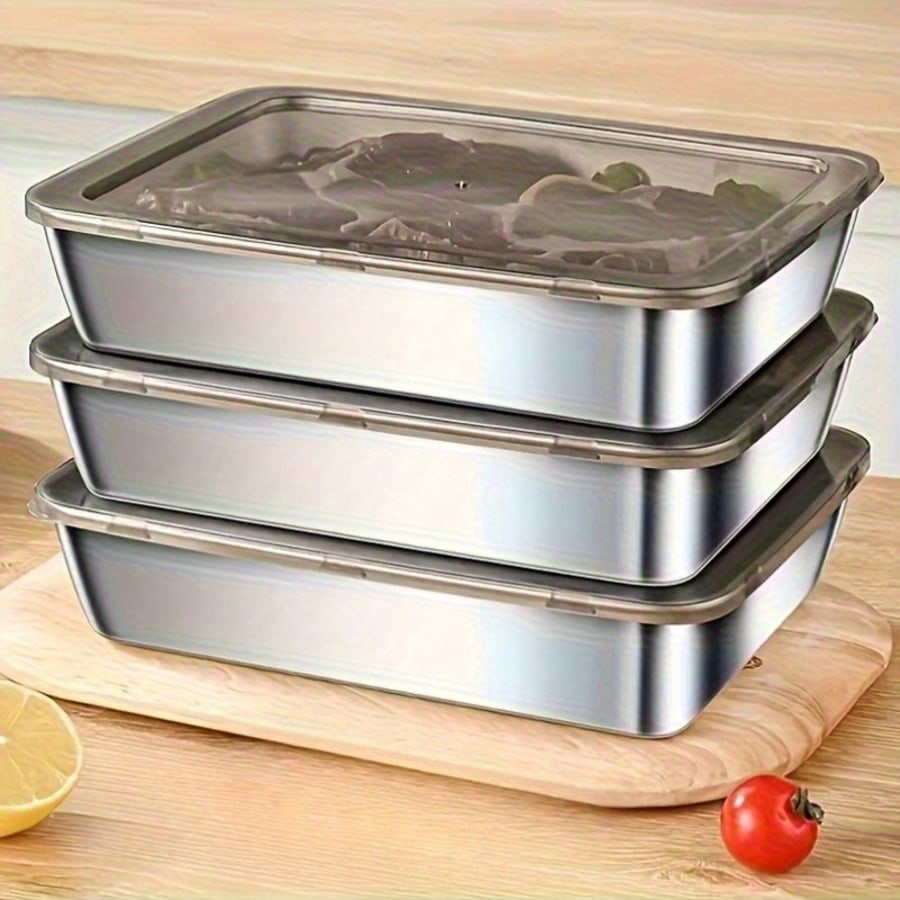 6pcs (3 Kotak + 3 Tutup) Set W - Food Storage Lunch Box ulasan dan harga