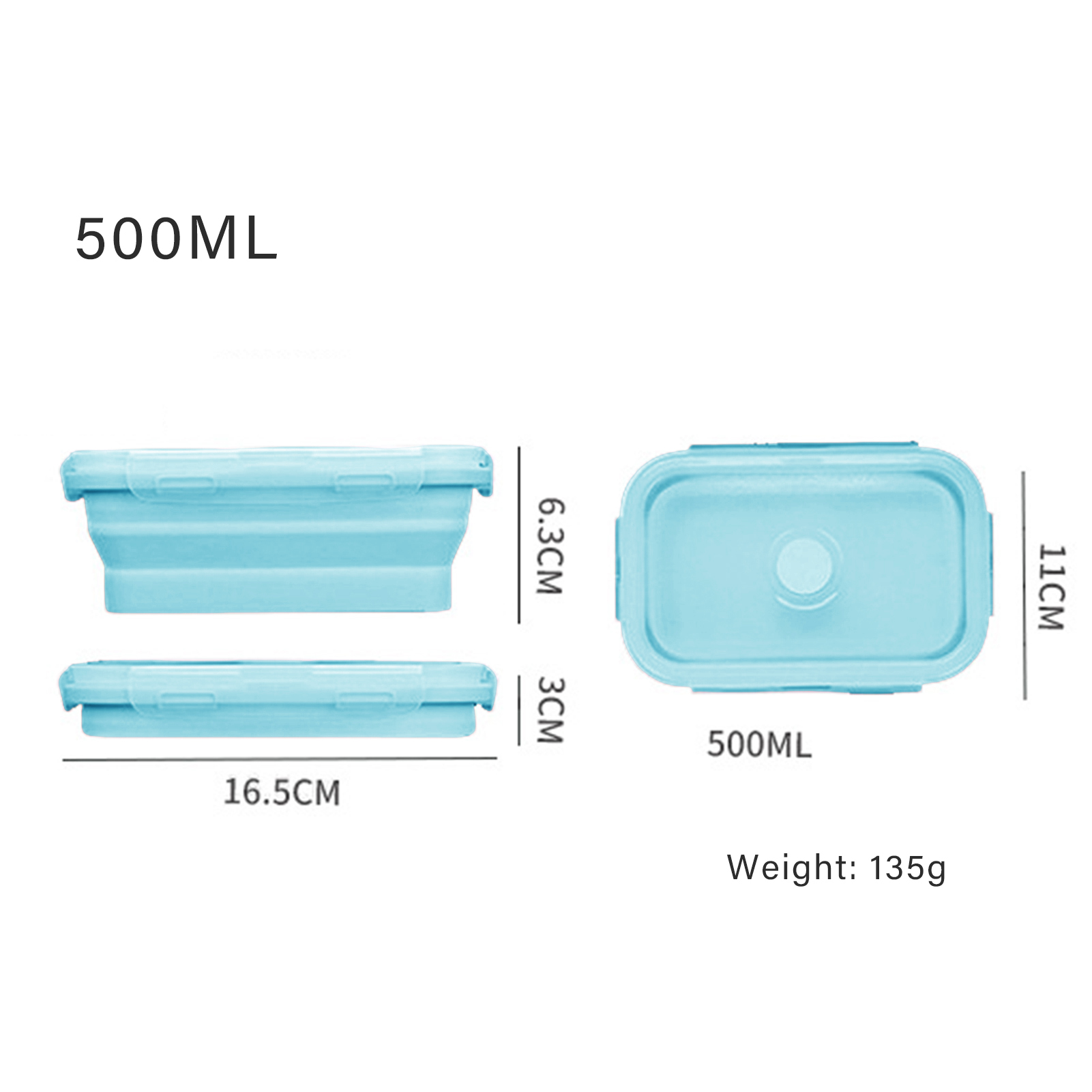 Kotak Makan Siang Silikon Food - Food Storage Lunch Box ulasan dan harga