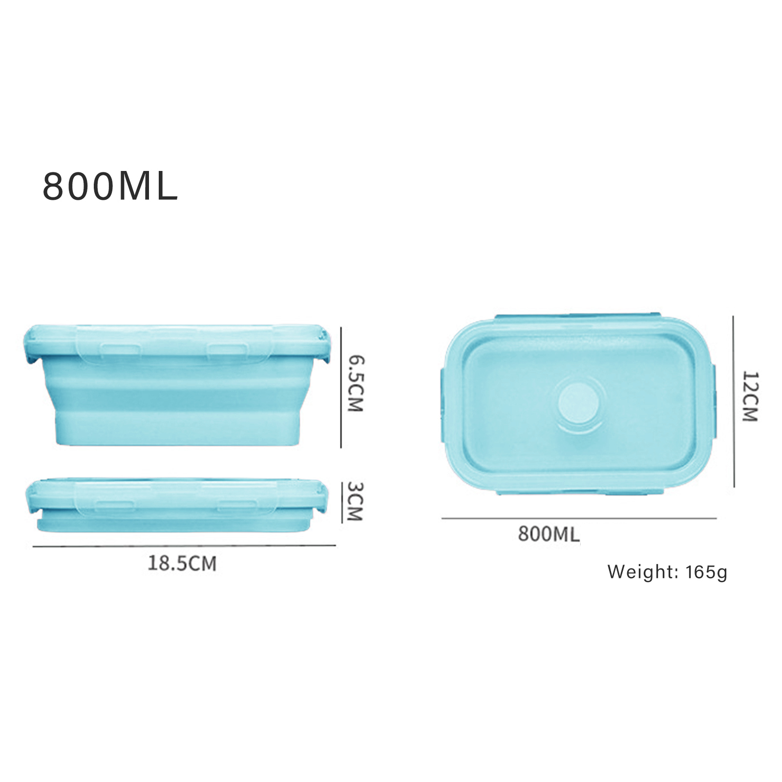 Kotak Makan Siang Silikon Food - Food Storage Lunch Box ulasan dan harga