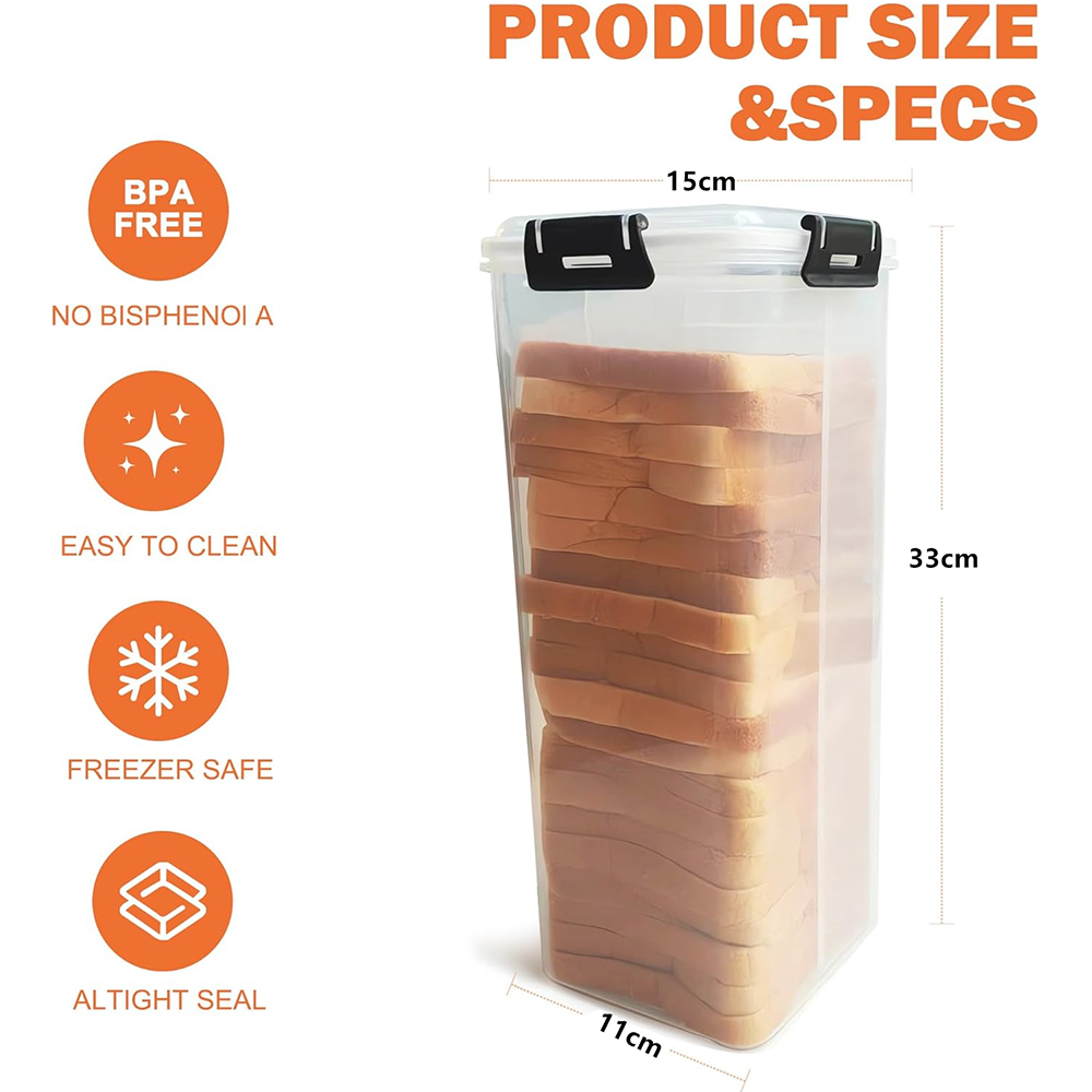 Wadah Penyimpanan Roti dengan  - Food Storage Airtight ulasan dan harga