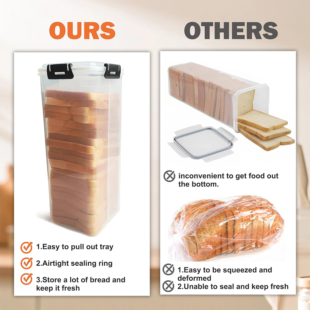 Wadah Penyimpanan Roti dengan  - Food Storage Airtight ulasan dan harga