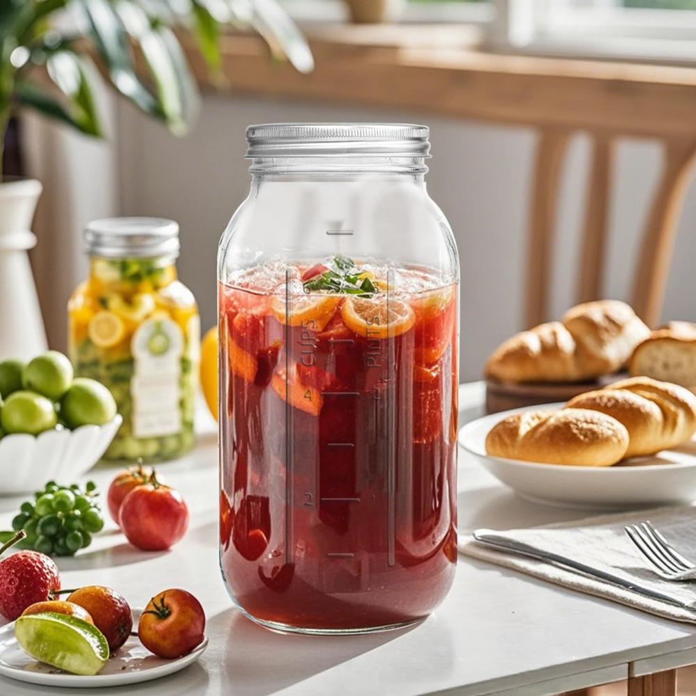Stoples Kaca Mason Mulut Lebar - Food Storage Glass Jar ulasan dan harga
