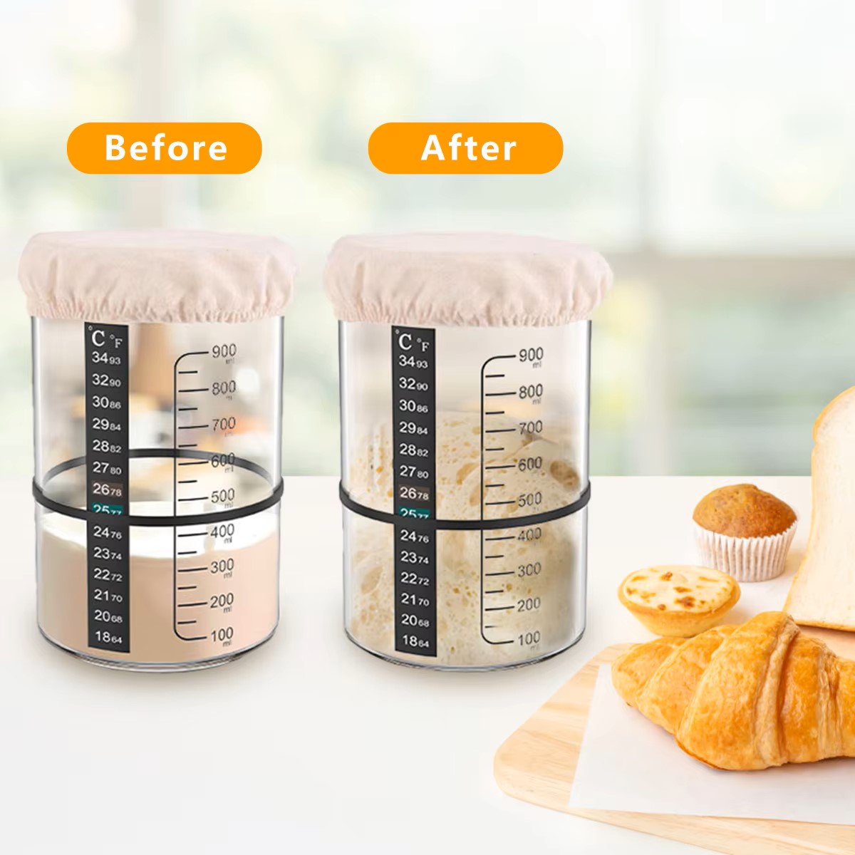 Set Stoples Starter Sourdough  - Food Storage Glass Jar ulasan dan harga