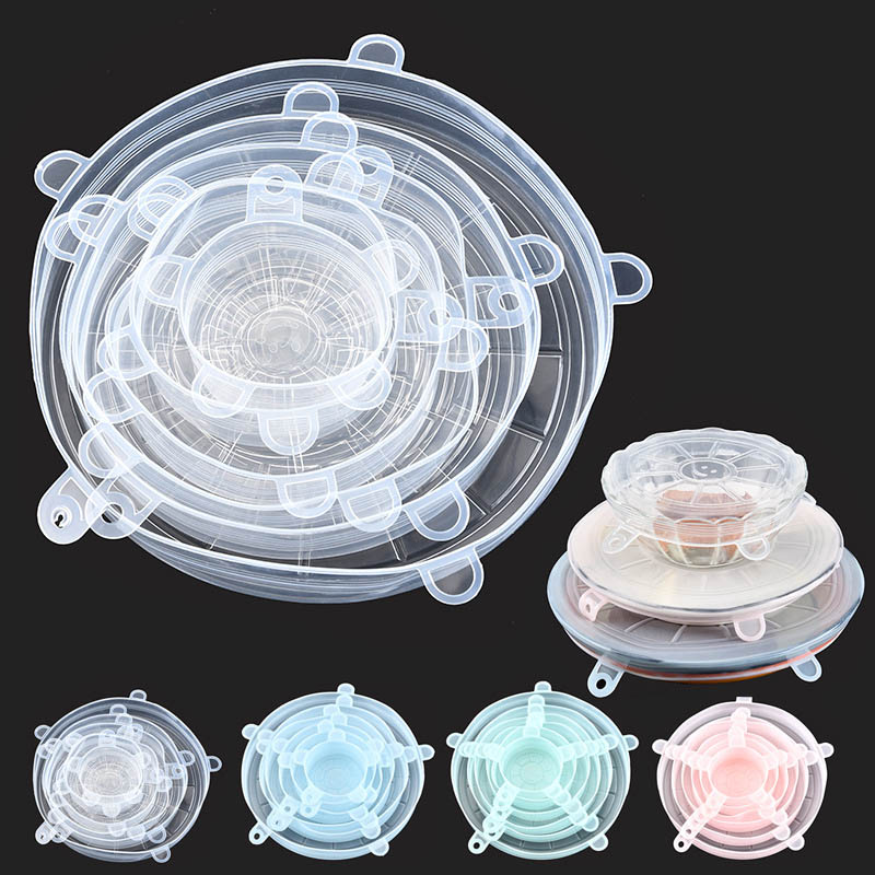6 buah Aksesori dapur Universa - Silicone Stretch Lid ulasan dan harga