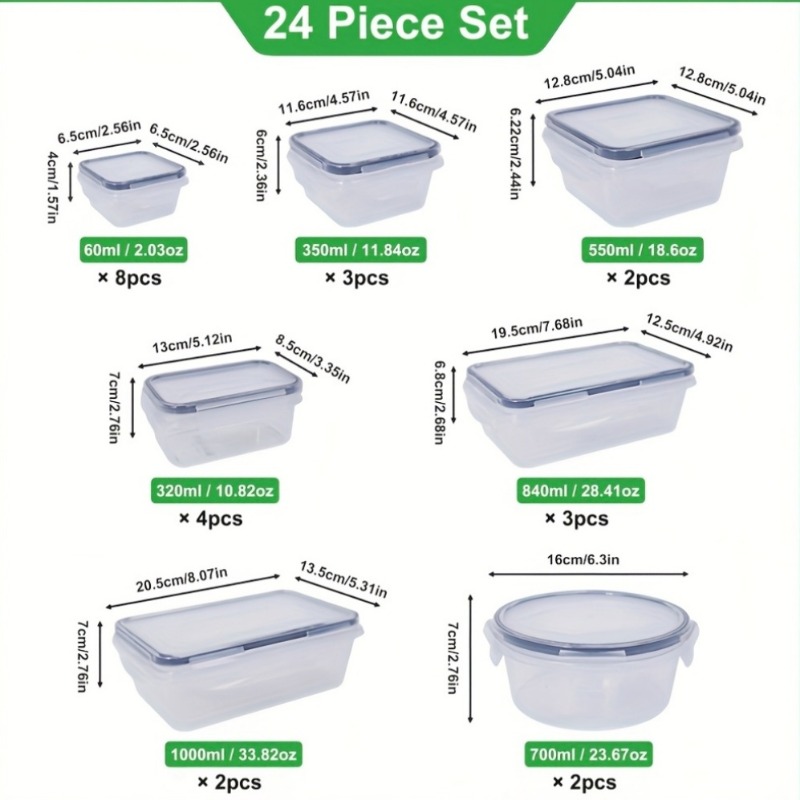 48PCS Set Wadah Penyimpanan Ma - Food Storage Airtight ulasan dan harga
